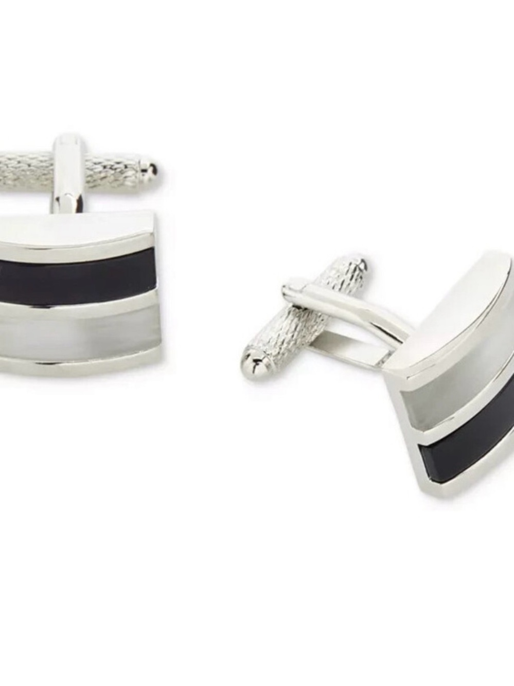 NEW IN BOX Perry Ellis Cufflinks Mens OS
Silver Grey GPC0010M